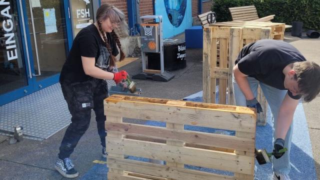 Arineo-Azubis im Einsatz für den SC Hainberg. | Foto: Lars Willmann